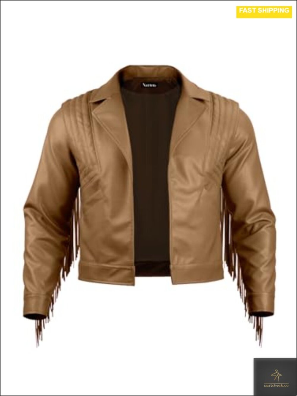 Mens & Boys Faux Leather Fringe Western Cowboy Cosplay Jacket